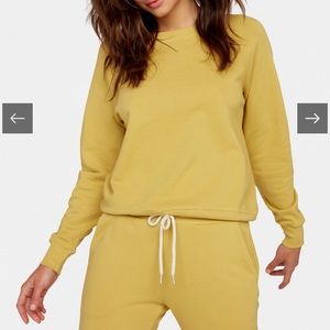 MATE the label organic terry raglan sweatshirt M